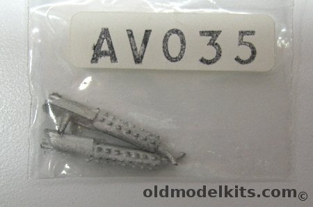 Aeroclub 1/72 Bristol Hercules Hedgehog Type Exhausts - Two, AV035 plastic model kit